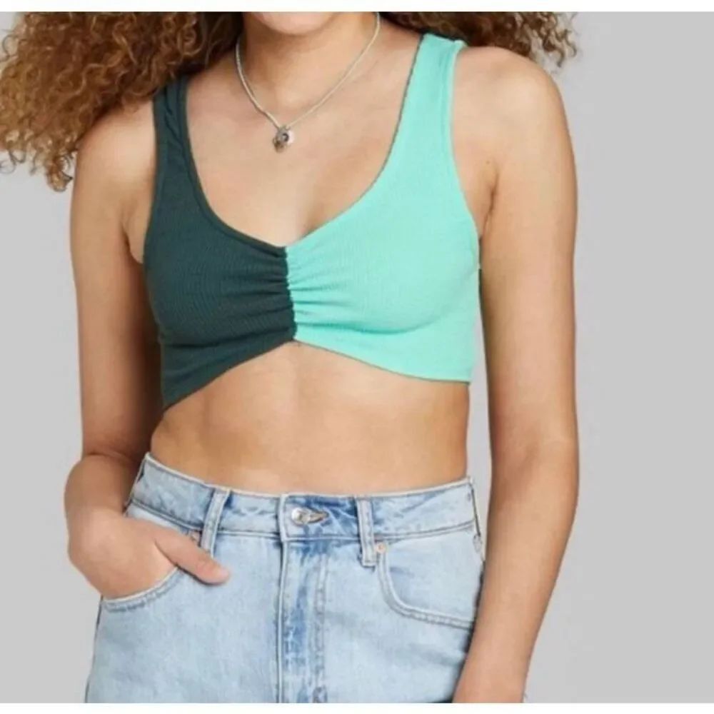 Wild Fable Color Block Crop Top